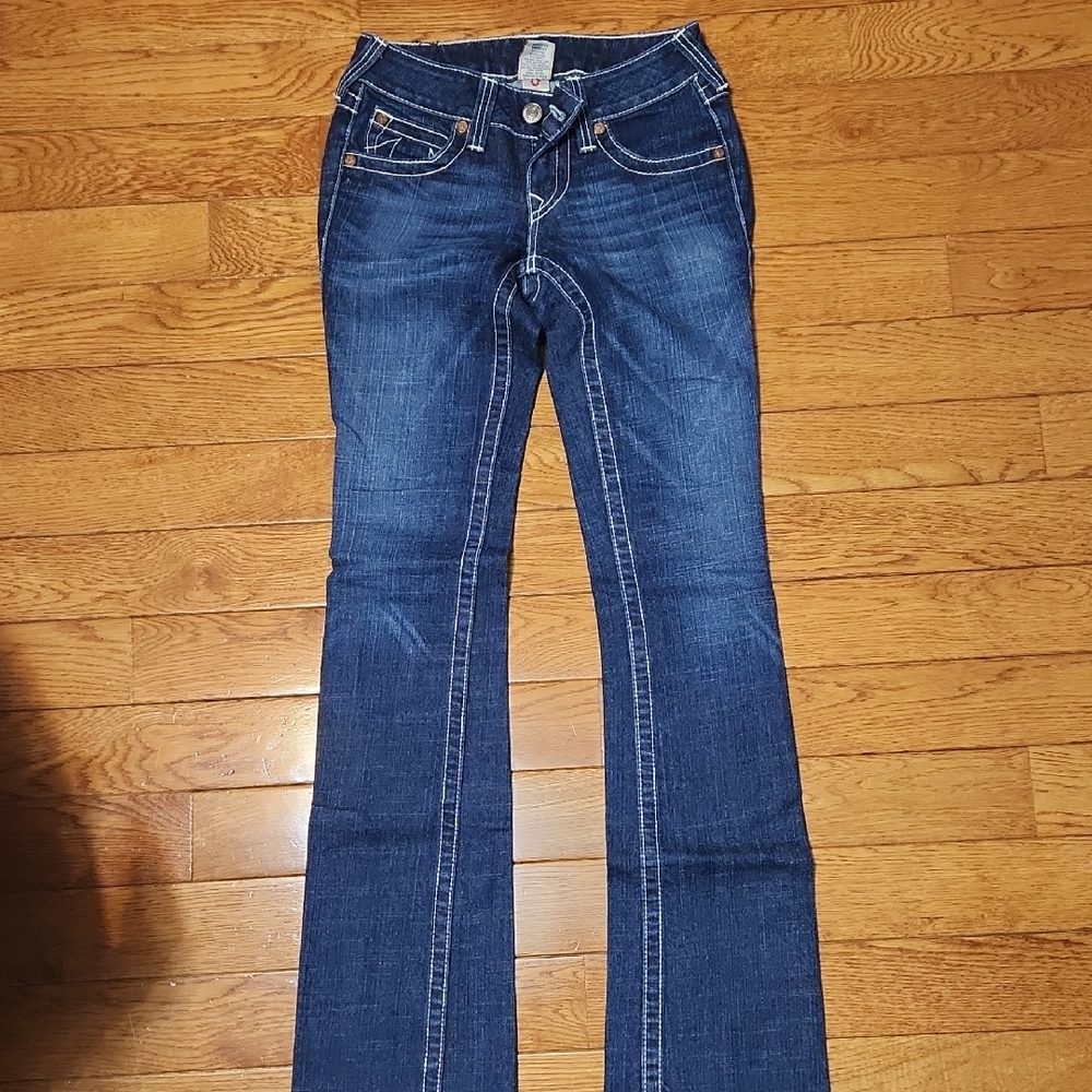 True Religion Dark Blue Boot Cut Jeans